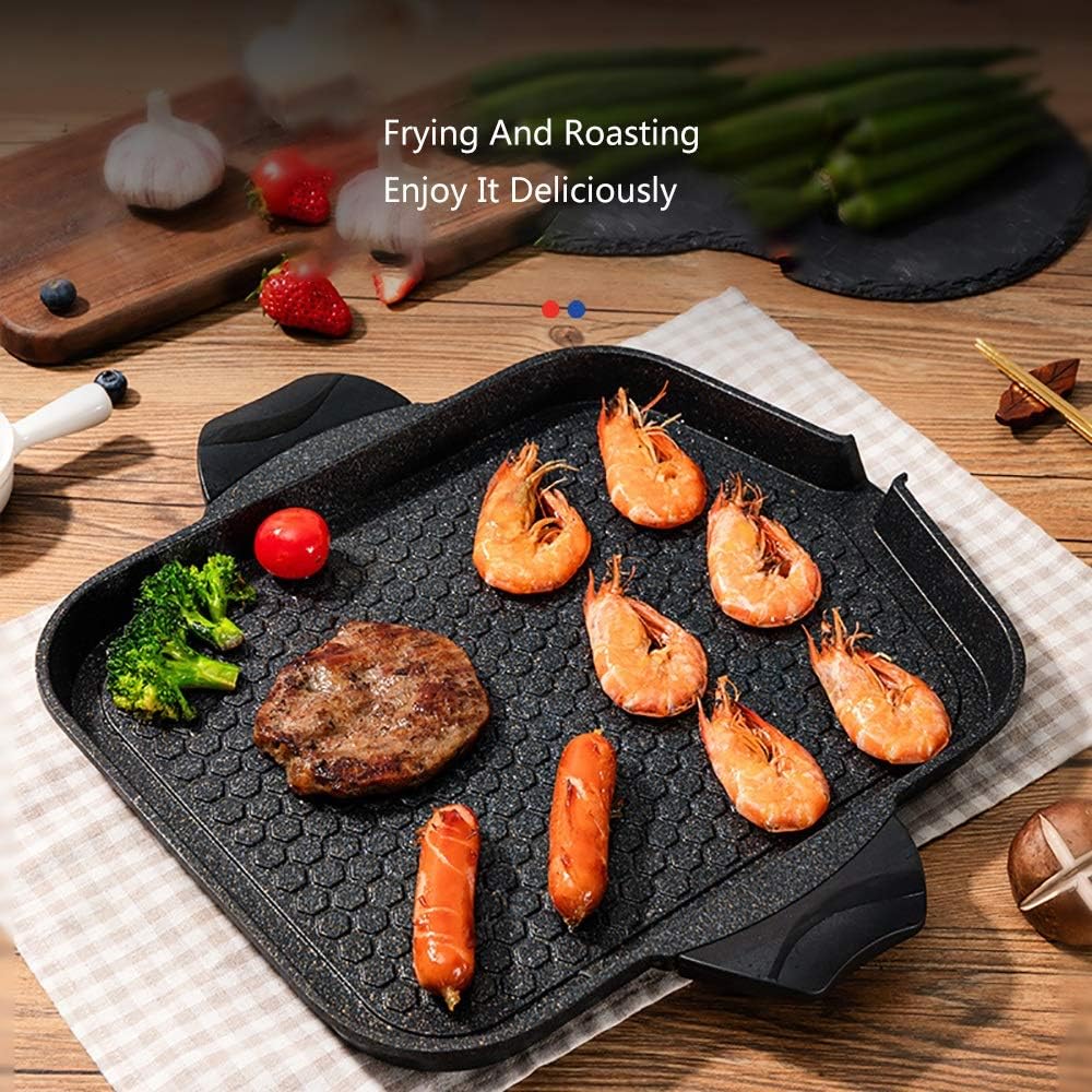 review Nologo DUX-ZW The Electric Baking Tray is Multi-Functional and Has Two Functions in One,Saving Space and Strong Practicability,Suitable for Home Kitchen and Outdoor Barbecue,Automatic Adjustment