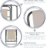 Harbour Housewares Folding Beach Deck Chairs Black Pack of 2 view 4