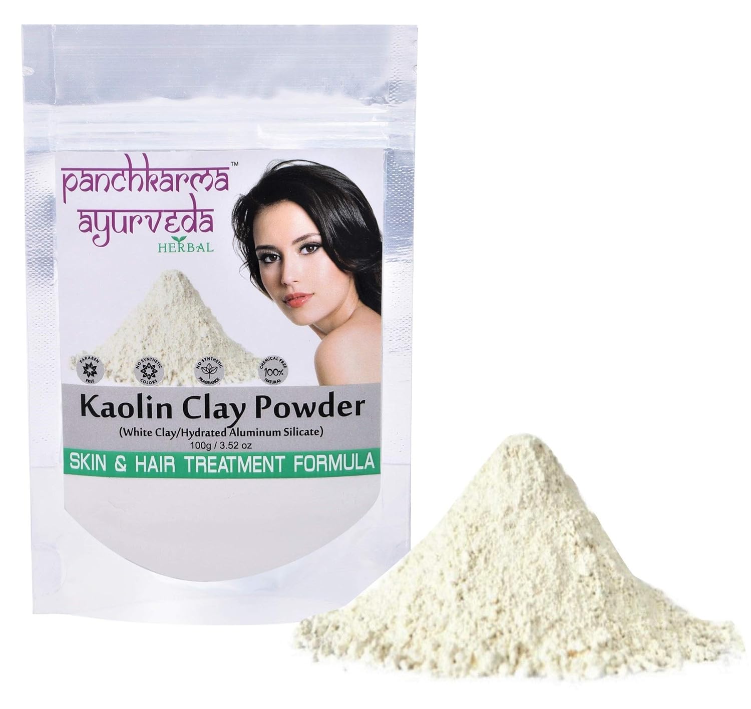 Panchkarma Ayurveda Herbal Natural Kaolin Clay Powder 100g For