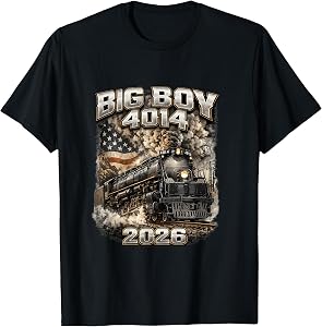 Big Boy 4014 Steam Engine Locomotive Train T-Shirt
