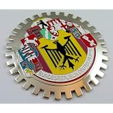Grille Badge 10 Cities German Germany car Truck Grille Mount Metal Emblem | German 10 city flag design car or truck grill mount badge, Metal emblem Deutschland cities in one chrome emblem