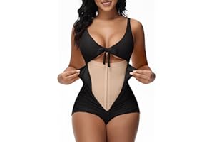 SHAPSHE Women's Tummy Control Swimsuit One Piece Slimming Bathing Suit Cutout Tie Knot Front Bikini Push Up Swimwear