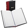 Boorum & Pease 96304 Record/Account Book, Black/Red Cover, 144 Pages, 5 1/4 x 7 7/8