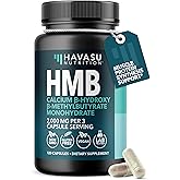 HMB Capsules 2000mg - HMB Supplements for Men and Women - Calcium B-Hydroxy B-Methylbutyrate Monohydrate - 120 Capsules - Supports Muscle Protein Synthesis - Vegan, Non-GMO, Gluten Free - 40 Servings