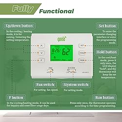 Universal Programmable Thermostat with Large