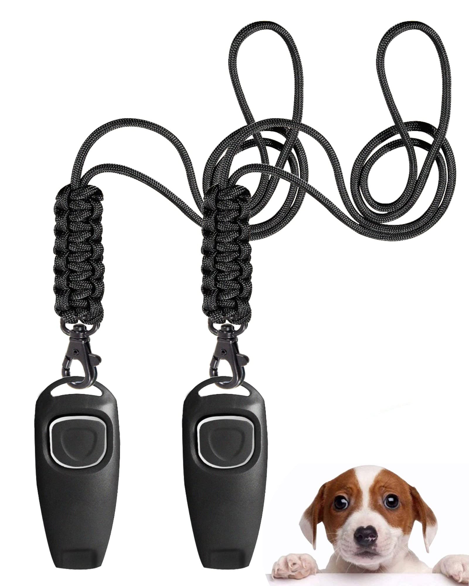 TODREMOU Dog Whistle Recall Training 2 Pack-Professional High Pitch-Can Be Heard By Human Ears