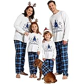 Feionusin Matching Family Christmas Pajamas Sets Family Xmas Pjs Set Matching Christmas Outfits Holiday Sleepwear Pajamas