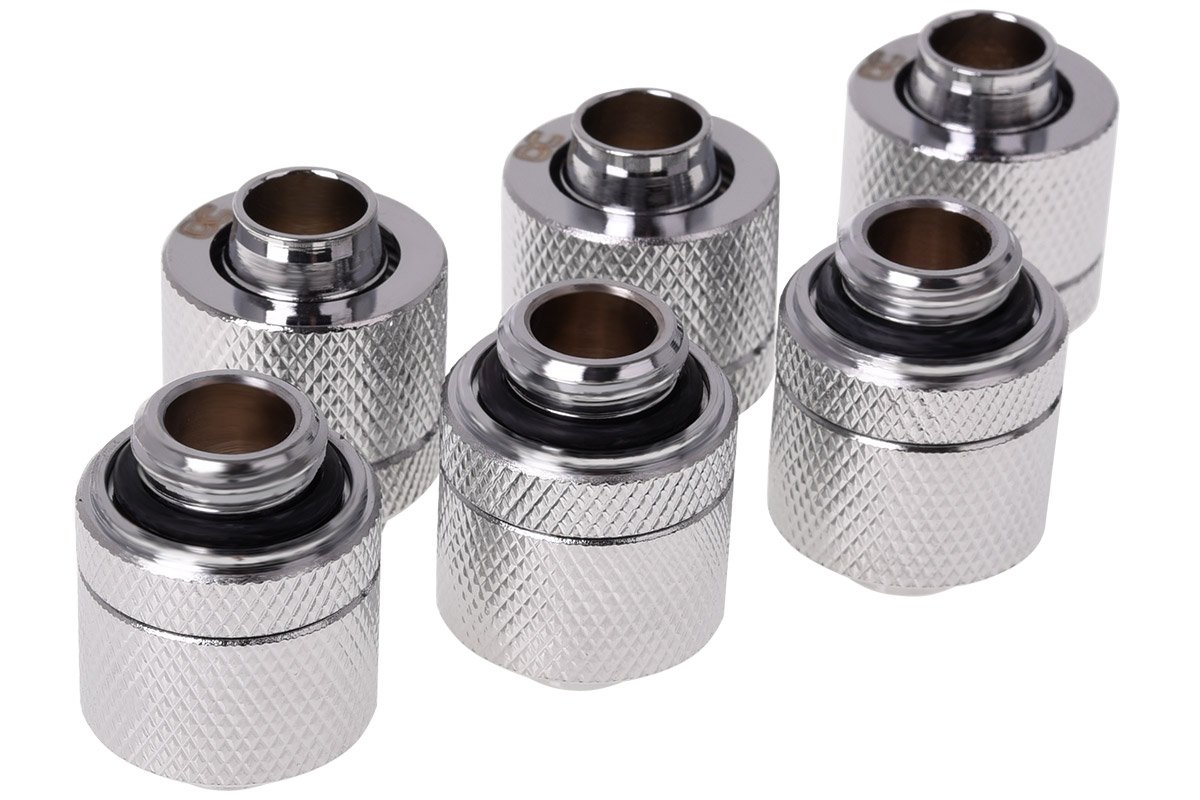 Alphacool 17386 HF 13/10 compression fitting G1/4 - chrome sixpack Water cooling Fittings