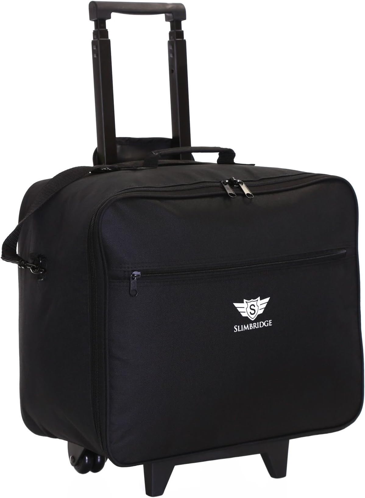 Slimbridge Kalmar Overnight Wheeled Laptop Luggage Case Bag 41 cm 2.3 kg 27 litres 2 Wheels Black