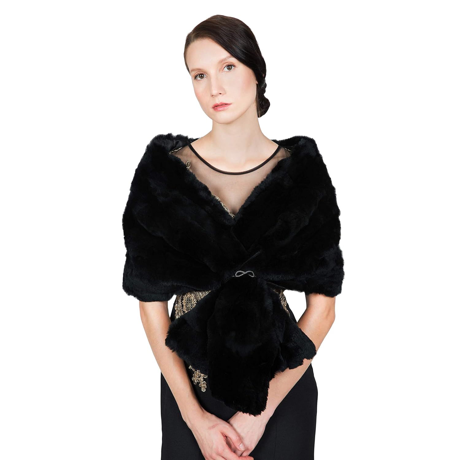 fur wrap stole