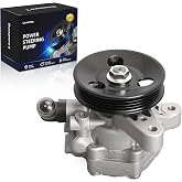 Loautong Power Steering Pump with Pulley for Honda Civic L4 1.7L 2001-2005 | for Acura EL L4 1.7L 2001 2002 2003 2004 2005, OE 21-5267 215267 56110PLA013 56110PLA023