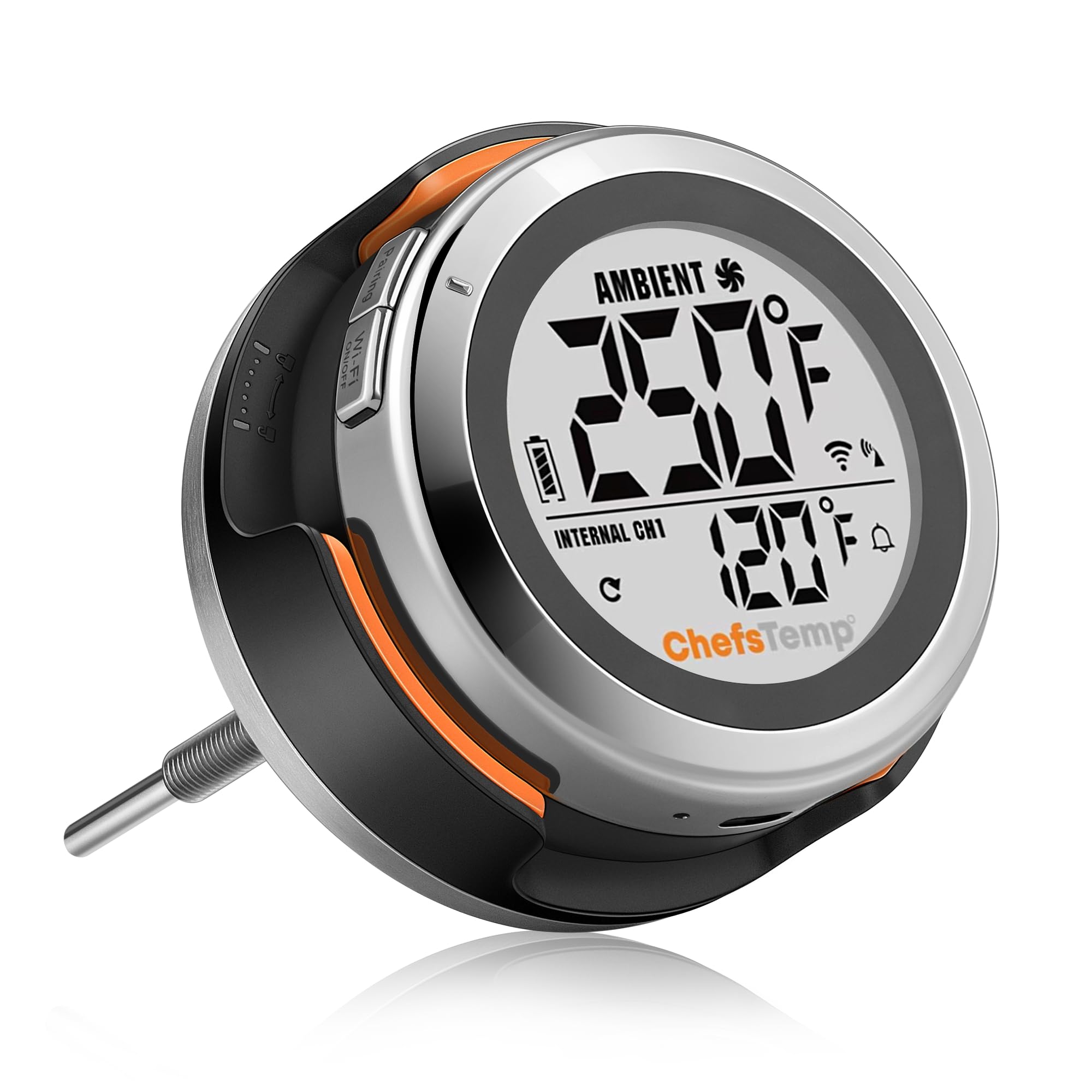 Photo 1 of ProTemp S1 Patented Smart Grill Gauge Thermometer Hub Wi-Fi and Bluetooth for Weber Kamado Joe Grills Smoker Offset Replacement Accessories (Universal Version 3.5"length 0.3"Dia not for Big Green Egg)