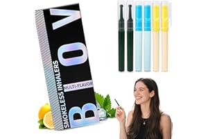 BIOVIKOTING Natural Flavored Air Inhaler 6 Pack, Vaporless Smokeless Inhaler for Craving Relief, Nicotine-Free Lung Detox Oral Fixation, Non-Electric, Multi-Flavor