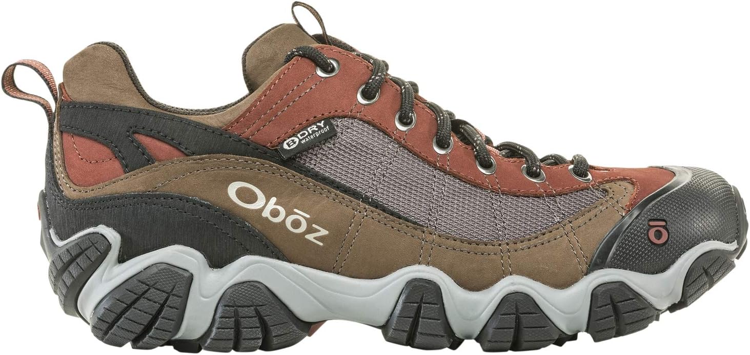 Oboz Firebrand II B-Dry Hiking Shoe - Men's Earth 13 Wide: Clothing