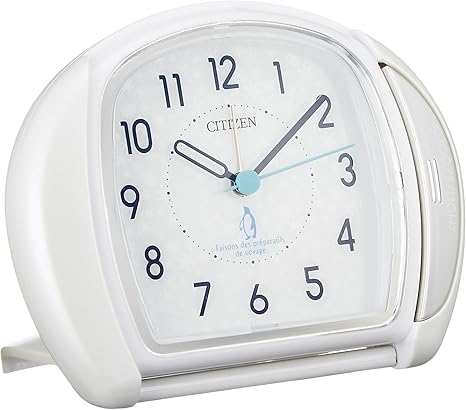 Amazon Co Jp シチズン 目覚まし時計 アナログ マイティ 旅行 用 携帯 トラベル クロック 白 Citizen 4ge961 003 トラベルクロック トラベルライト 通販