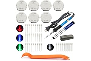 Zinger Instrument Cluster Gauge Stepper Motor Repair Kit X27 168 Fits 03-06 GM Chevy Silverados Tahoes Yukons(7Motors+36Led Light Bulbs+Soldering Iron+Solder Sucker+Remove Tool+Flux Rosin Core Solder)