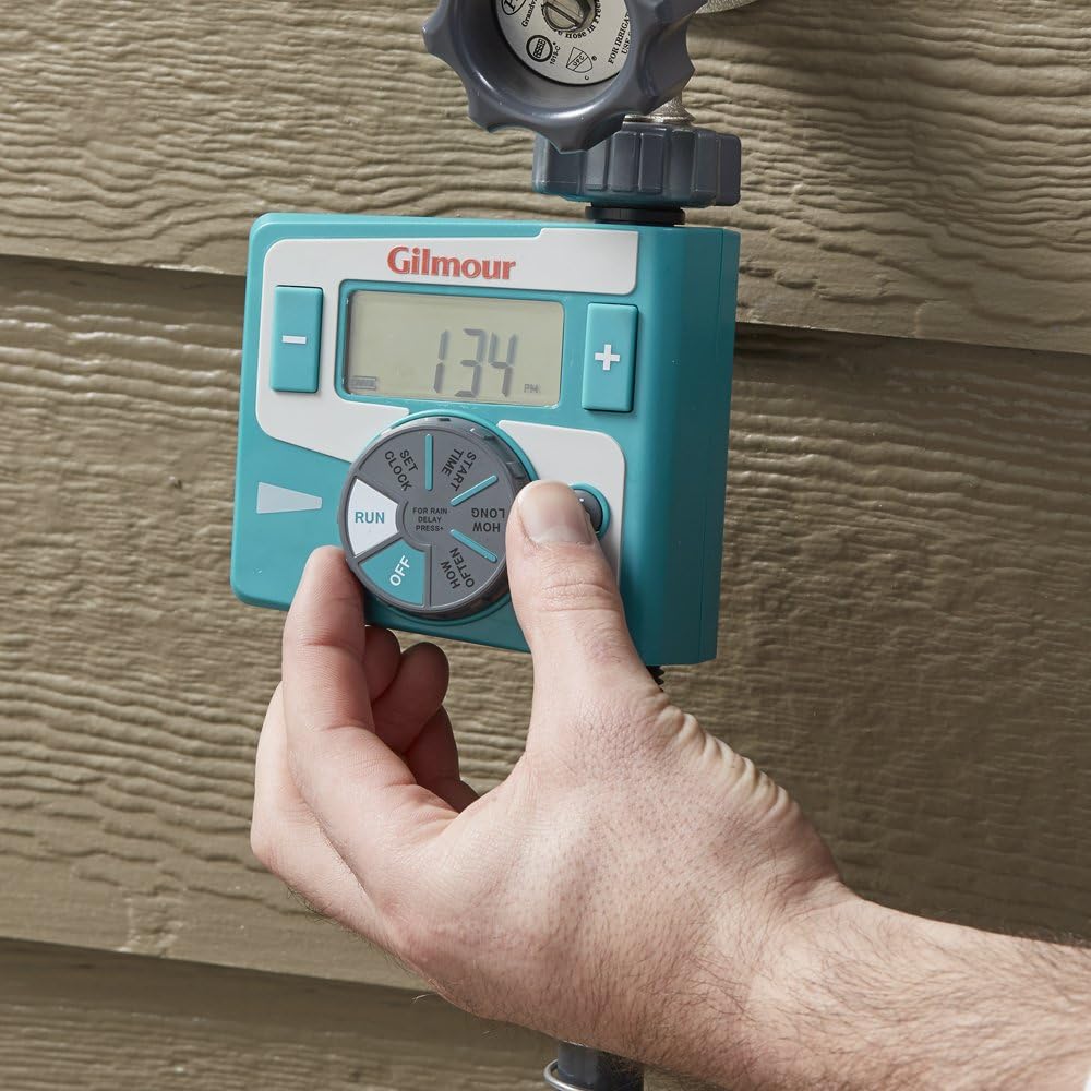 Gilmour Single Outlet Electronic Water Timer : Garden & Outdoor