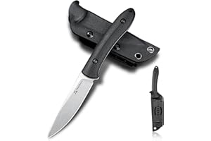 FORESAIL Small Fixed Blade Knife,Full Tang Design knife.3.27inch DC53 Steel Blade and G10 Handle,with Kydex Sheath,Fixed EDC Tactical Knife for Men Women,Outdoor Hiking Camping Knives