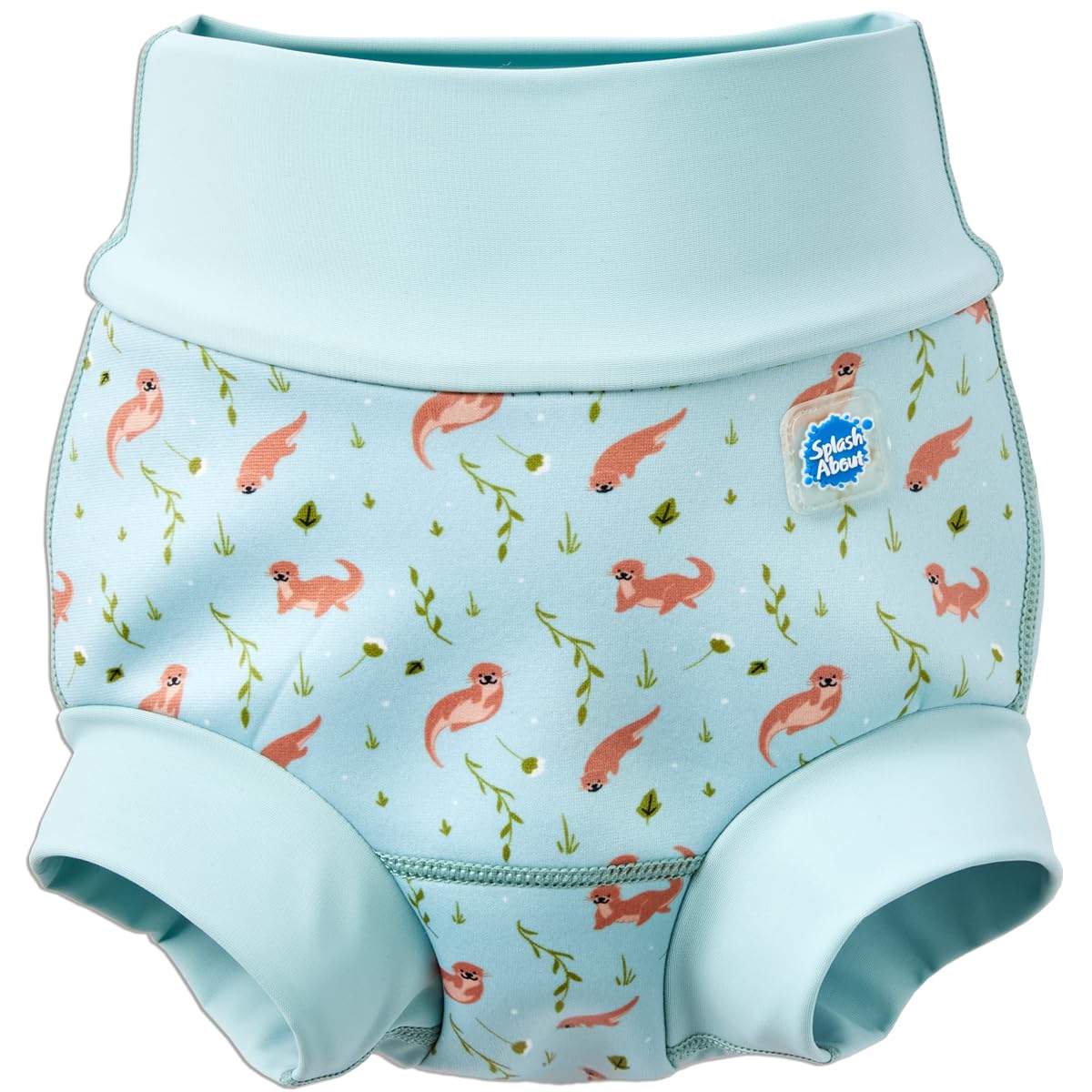 Splash About Happy Nappy Duo Reuseable Swim Nappy for Babies and Toddlers (Playful Otters, 0-3 Months)