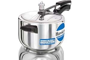 Hawkins B45 Stainless Steel Pressure Cooker, 4.0-Litre