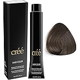 Cree Professional 5.01 - Cold Light Brown Permanent Hair Color - Long Lasting, Rich Vibrant - Gray Coverage 100ml - 3.4 fl.oz.
