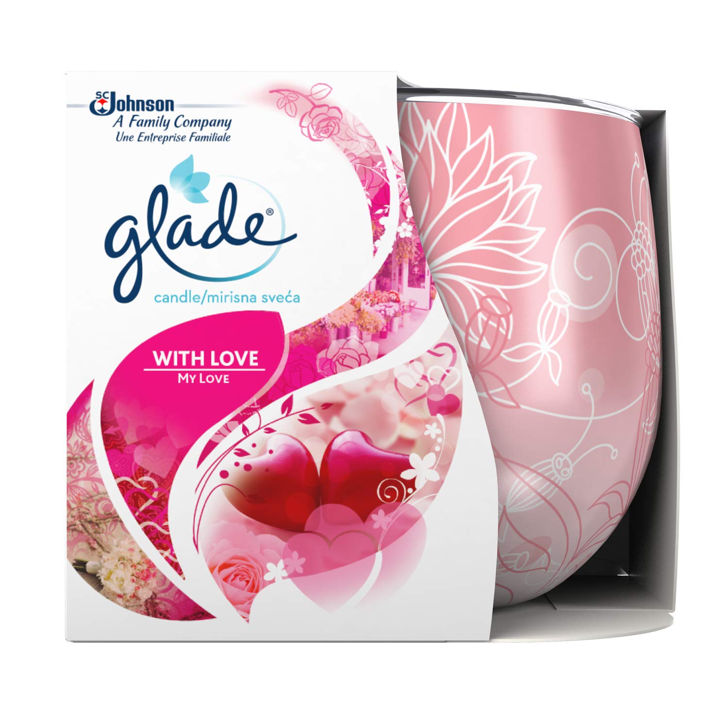 Glade Glade Candle With Love 120g, 120 grams