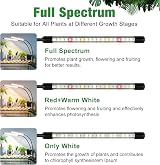 wolezek Grow Lights Full Spectrum 2-Head LED Plant Lamp with Clip 6/12/16H Timer view 2