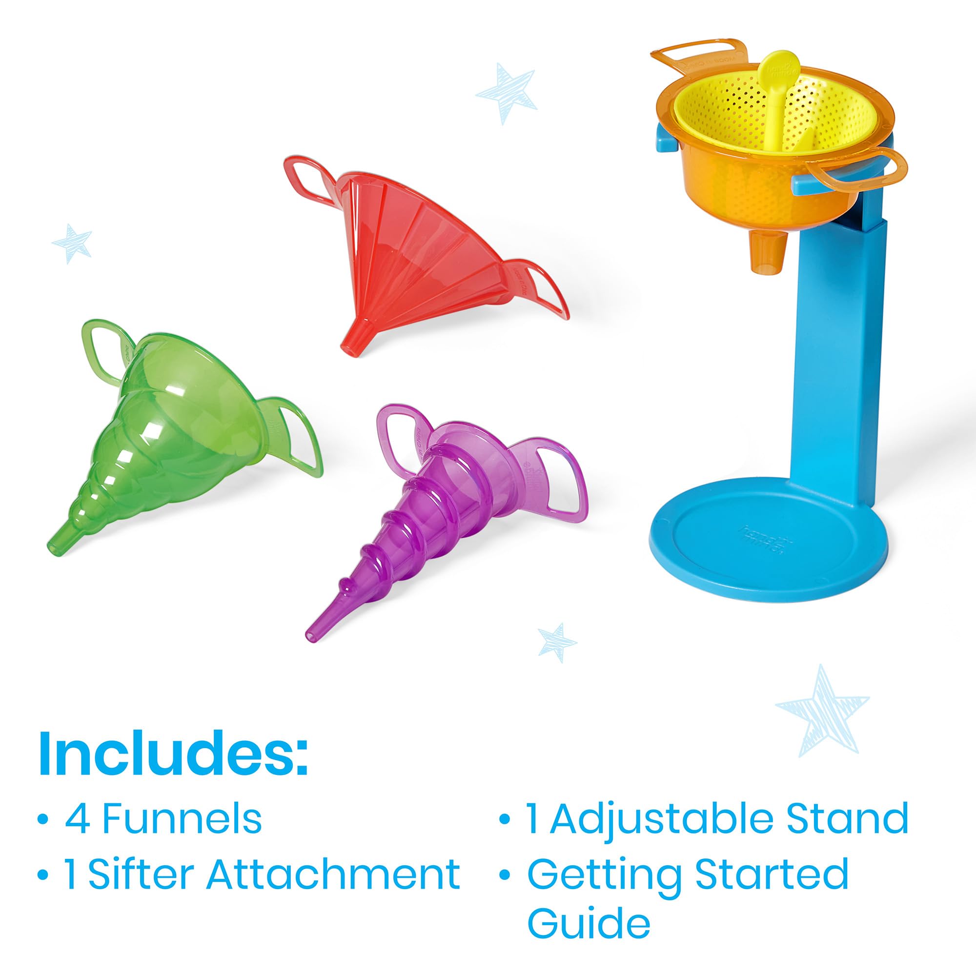 hand2mind Starter Science Funnels, Science Lab Equipment, Sifting Toys, Sand Sifter, Water Table Toys, Sensory Play Toys, Educational Science Kits, Kids Chemistry Set, Science Supplies for Classroom