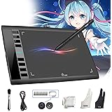 Graphics Tablet M708 UGEE 10 x 6 inch Large Active Area Drawing Tablet with 8 Hot Keys, 8192 Levels Pen, UGEE M708 Graphic Ta