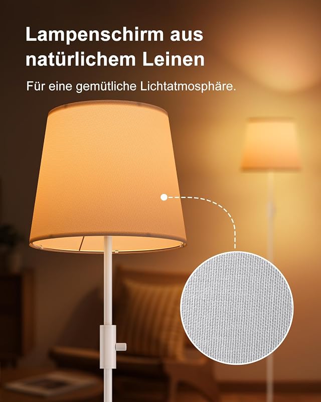 Smarte Stehlampe mit App-Steuerung, Kompatibel mit Alexa