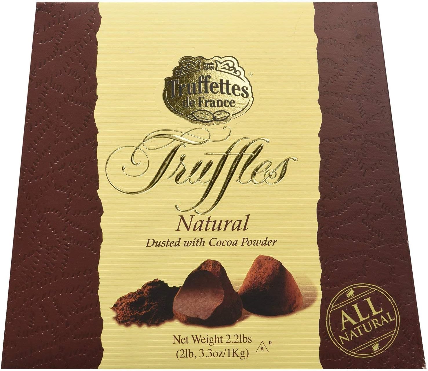 Delicious Chocolate Truffles Original Dusted with Cocoa Powder 1 kg