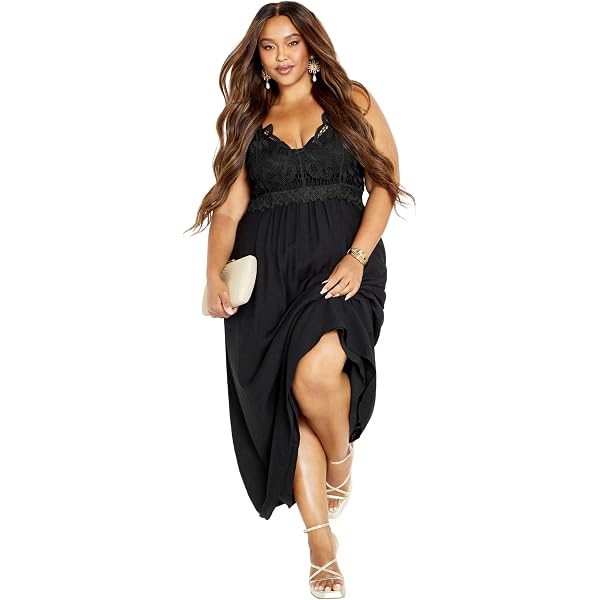 Amazon.com: City Chic Women's Apparel Women's Plus Size Maxi Panelled Bodice,  French Navy, XS : Clothing, Shoes & Jewelry