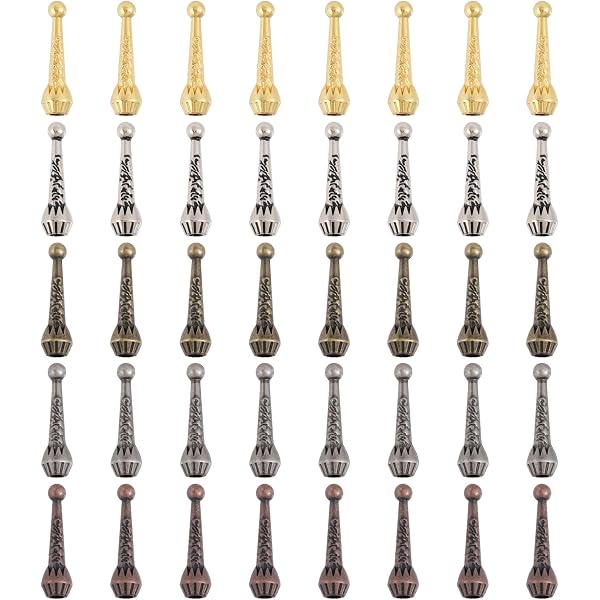 Kit Accessoires Pour Cravate Bolo - 10 Pièces (8 Embouts + 2 Fermoirs) En Alliage Or Clair, Pour Fabrication DIY