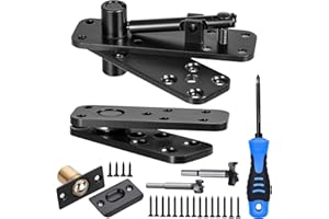 Hidden Door Hinge,Heavy Duty Pivot Hinge,570Lbs Load-Bearing,Solid Stainless Steel,Swinging 360°Rotation,Hidden Hardware/Syst