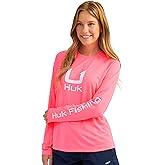 HUK Womens Icon Long Sleeve Fishing Shirt with Sun Protection for Women