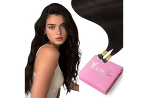 YoungSee Nano Beads Hair Extensions Dark Brown Nano Hair Extensions Human Hair Brown Double Drawn 20inch 50s 50g