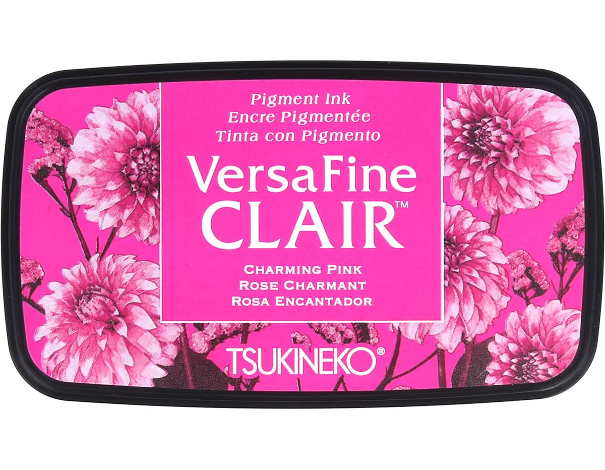 Imagine Tsukineko VF-CLA-801 Charming Versafine Clair Ink Pad, Synthetic Material, Pink, 5.6 x 9.7 x 2.3 cm