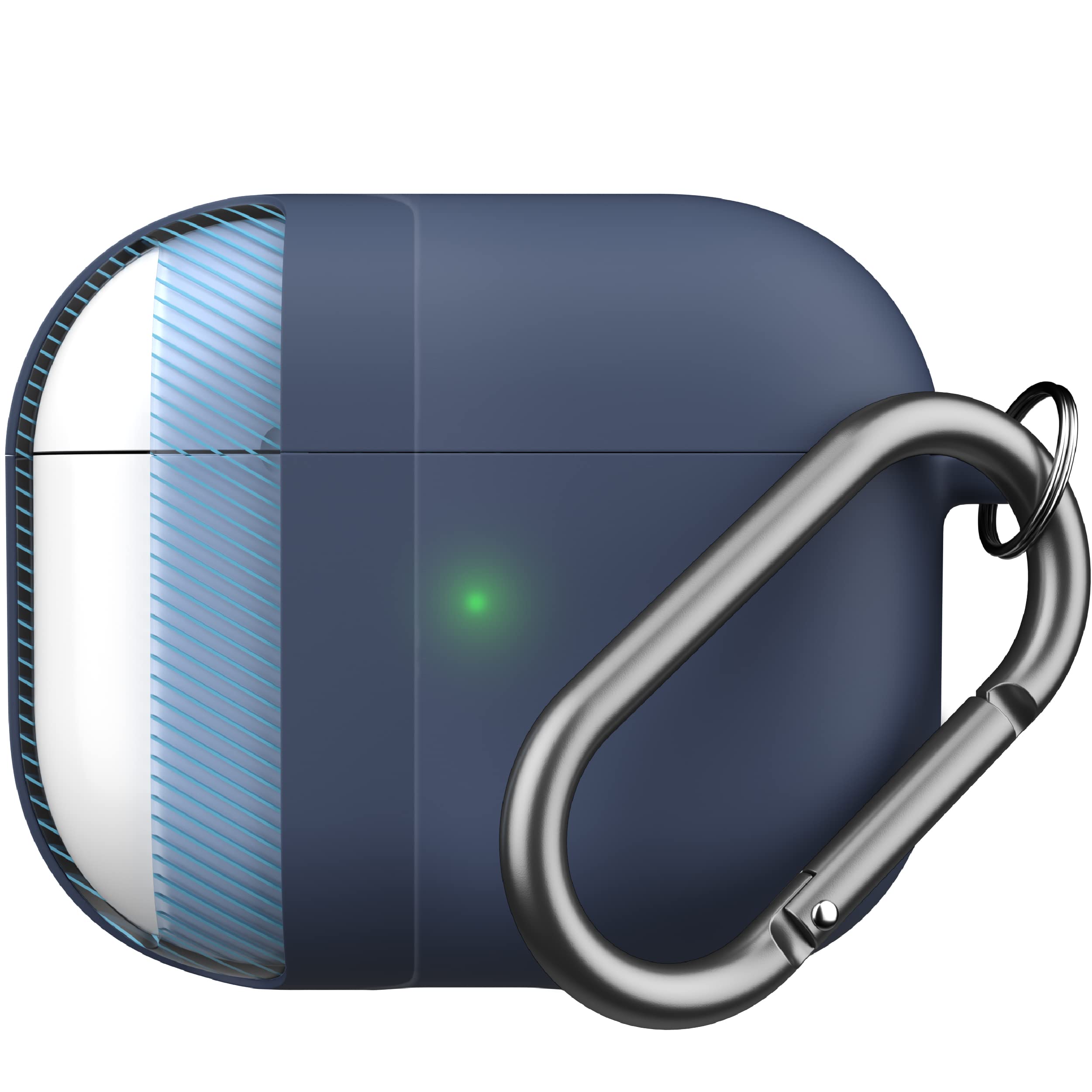 Keybudz AirPods 3 Case with Key Fob Hybrid Shell Series Compatible with AirPod Pro Case Cover (Blue)