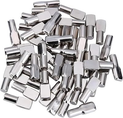 Tbestmax 120 Packs Shelf Pins 5 mm Spoon Shape Cabinet Furniture