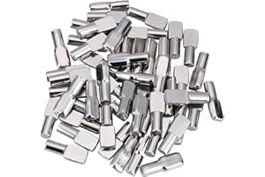 120 Packs Shelf Pins, 5mm Shelf Support Pegs Spoon Shape Cabinet Furniture Tbestmax