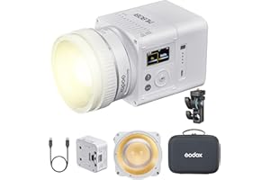 GODOX ML80BI LED Video Light with Battery,BI-Color 2800K-6500K,Portable Handheld Mini Led Photo Monolight,CRI 96+ TLCI 97+,29