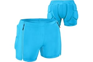 DBAOXIAOMU Kids Zip-on Zip-Off Padded Shorts for Snowboard Ski Figure Skating, Children Youth 3D HIPS Pants Proteciton for Tailbone&Butt