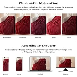 NEWCOSPLAY Super Soft Throw Blanket Red Premium