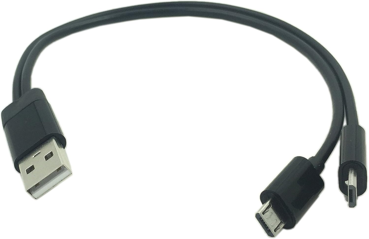 CERRXIAN 8 Inch USB 2.0 Type A Male to Dual Micro USB Male