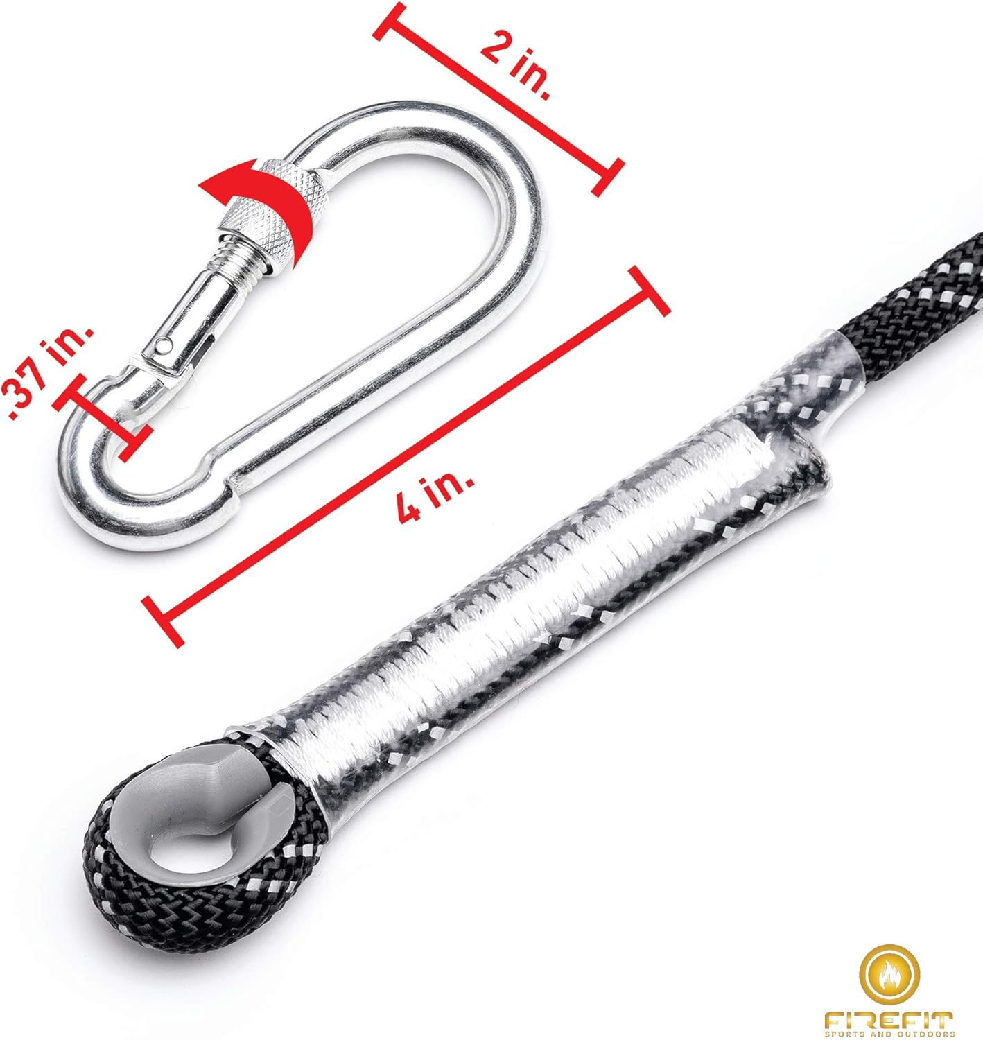 Static Reflective Outdoor Rock Climbing Rope, Tree Climbing Gear for Outdoor Activities, 10mm Heavy Duty Mountain Equipment & 30m(98 ft) Emergency Fire Safety Braided Ropes : Sports & Outdoors