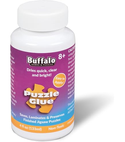 Craft Medley GL600 Puzzle-Kleber Mit Applikator – Ungiftig, Wasserbasiert, 118 Ml, Inkl. Kelle
