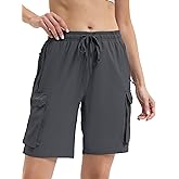 Arunlluta 7" Hiking Shorts Women Quick Dry Cargo Shorts for Women Lightweight Womens Golf Shorts Stretchy Athletic Summer