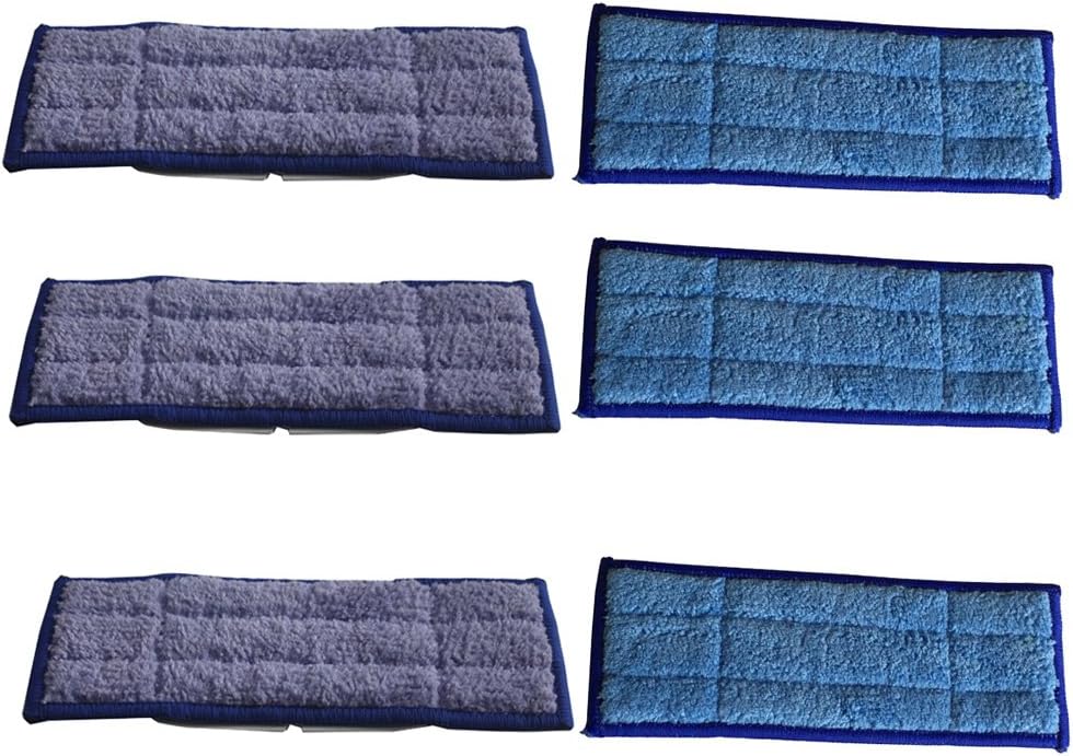 Firstmall Washable Microfiber Wet & Dry Mopping Pads For iRobot Braava Jet 240 Cleaner (Pack of 6 (3wet +3dry))
