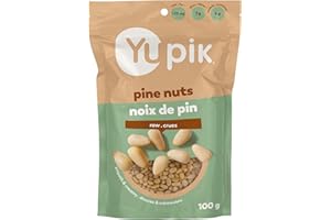 Yupik Pine Nuts, 100 g, Gluten-Free, Kosher, Smooth & Creamy Pine Kernels, Raw Nuts, Shelled, Unsalted, Unroasted, Oil-Free, 