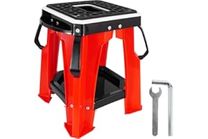 RUTU Dirt Bike Stands and Lifts - Motorcycle Stand Universal Panel - Includess Tool Tray and handle - Commonly used on Dirt Bike Motocross - 500lbs - Red